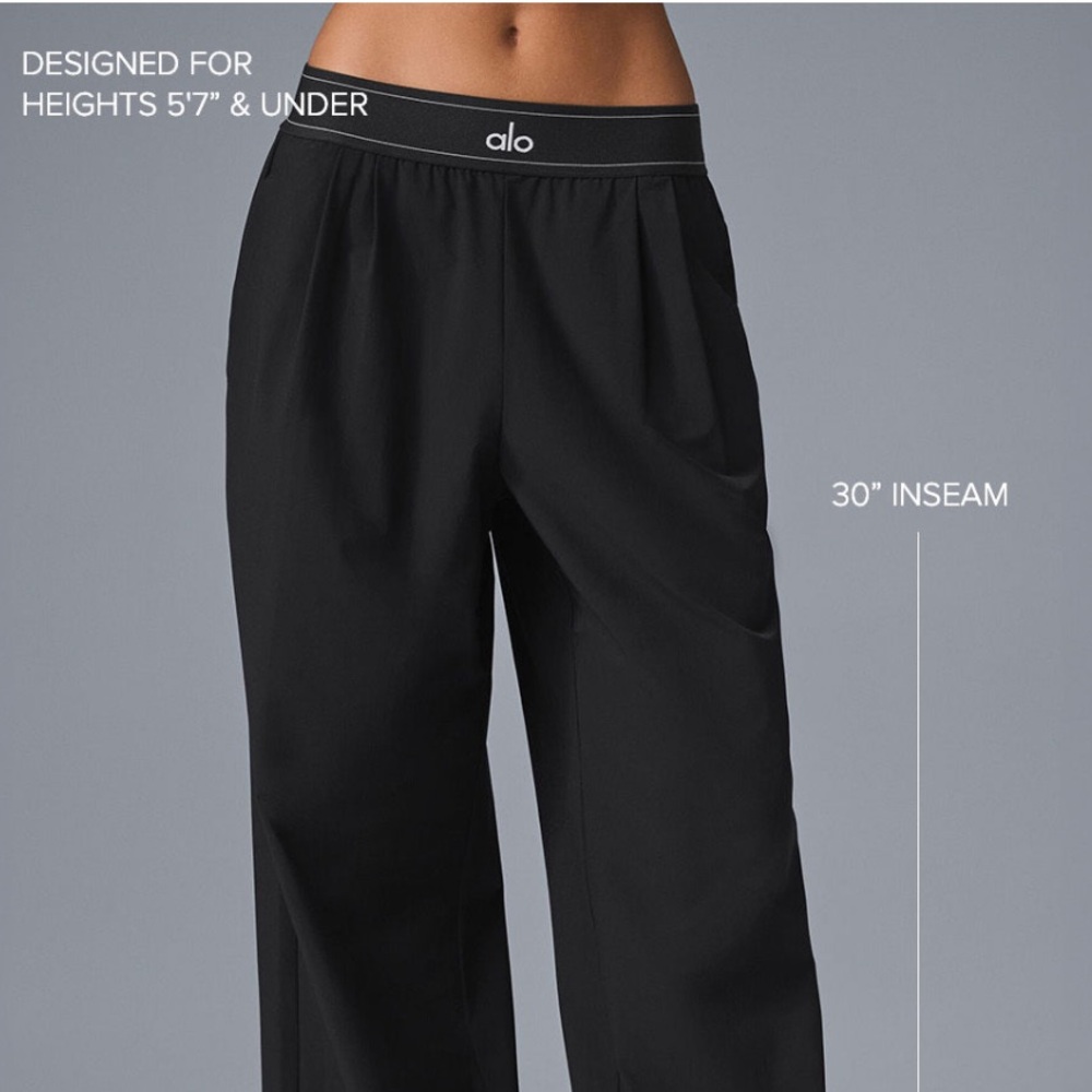 ALO Yoga Women's Wide Leg Black Pants